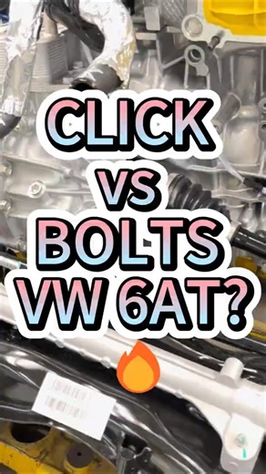 VW 6AT HALF SHAFT CLICK & LOCK vs BOLTS & SCREAMS #mechanics #transmission #gearbox #vw #automobile