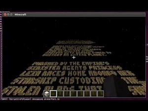 Star Wars Opening Crawl in Minecraft