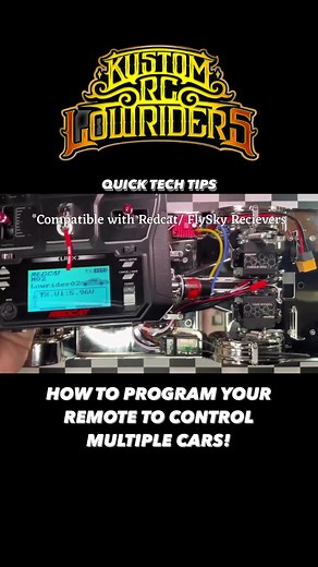 How to program your remote to control multiple cars #rclowrider #sixtyfour #redcatsixtyfour #rclowriders #rclowridermodelcar #lowrider