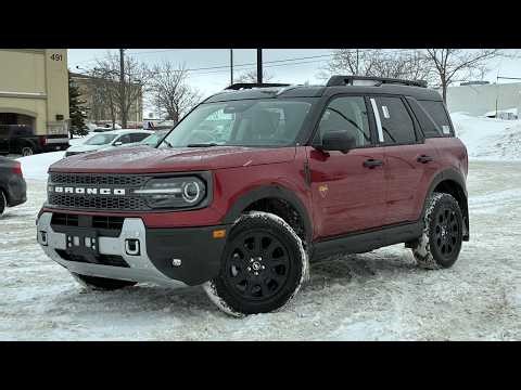 New 2026 Ford Bronco Sport Badlands in Ruby Red Metallic Tinted Clearcoat #B0395 Barrie Ford