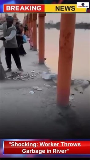 Shocking: Worker Caught Dumping Garbage into river