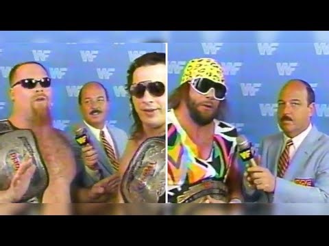 Hart Foundation / Randy Savage Capital Centre promos - aired 2/14/87