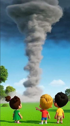 Tornado videos for kids 🌪️🌈 🎥✨ Kids will learn all about tornadoes! #shorts #kids #staysafe