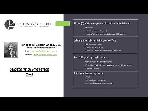Substantial Presence Test - How to Calculate