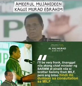 HUWAG NG BAGUHIN YUN KWENTO NA WALANG KONSULTASYON SA MILF CENTRAL COMMITTEE KAYA NGA OPPOSE TAYO DOON SA PROSESO NG PAG-APPOINT NG 41 MILF MEMBERS NG BTA. HUWAG NG GAWIN SINUNGALING ANG ATING AMEERUL MUJAHIDEEN DAHIL MAGBANDA DIN YAN SA INYO🤔 #fypシ゚ #foryouシ #foryoupage #trend #trending #trendingreels | DS Lance Tapodoc Ali