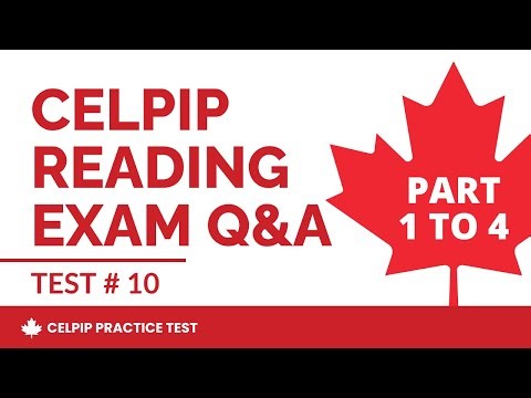 CELPIP General Reading Practice Test 2025 (Part 1 to 4) - Mock Test # 2