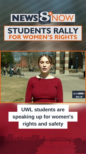 31K views · 453 reactions | UWL students rally to protect women's rights and promote equality on campus. READ MORE: https://www.news8000.com/news/local-news/la-crosse/uwl-students-rally-to-protect-womens-rights-and-promote-equality-on-campus/article_e47952d9-0588-45aa-8baa-906c1d64403f.html | News 8 Now / News 8000 | Facebook