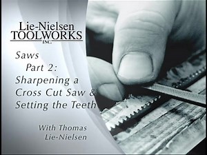14 reactions | Founder/Owner of Lie-Nielsen Toolworks, Tom Lie-Nielsen shows us how to properly sharpen a Cross Cut Saw and the proper setting technique. For more information on sharpening Saws and to see our entire line of tools and DVDs, visit www.lie-nielsen.com | Lie-Nielsen Toolworks | Facebook