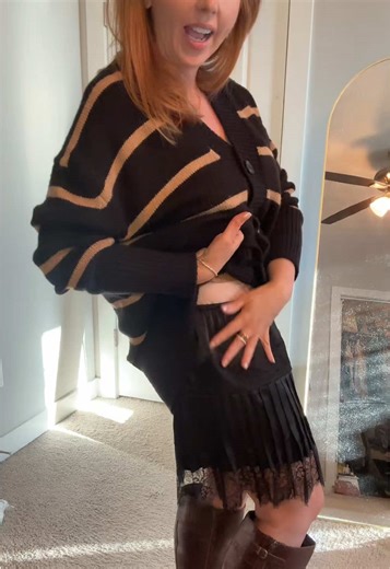 Adding an extender to an oversized sweater or under a shorter dress is the easiest way to add little length