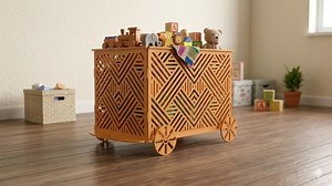Geometric Toy Chest Laser Cut Plan, Rolling Toy Box DXF Cdr Pdf Ai Svg - Etsy Canada