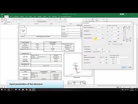 Excel VBA - Design of Roof Purlins per AISC ASD