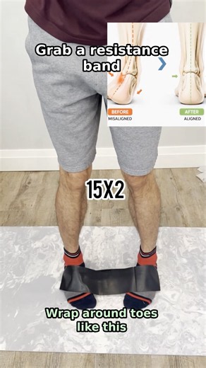 Fix ankle misalignment in 30 secs!#anklepain #fitness