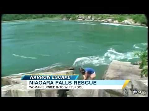 !!NIAGARA FALLS RESCUE WOMEN SUCKED INTO WHIRLPOOL!!