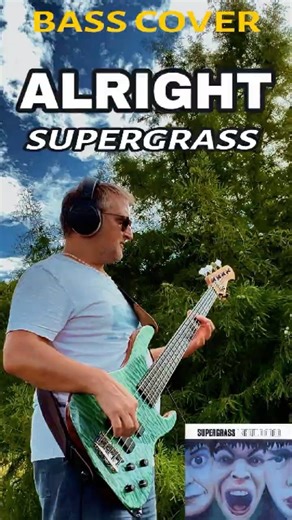 Alright - Supergrass (bass cover) #clueless #movie #soundtrack #bassguitar