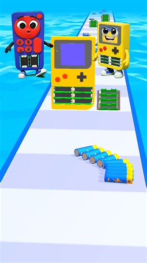 BATTERY RUN 3D TV REMOTE VS YELLOW REMOTE DANCE GAMEPLAY😲 #battery #shortsgame #mobilegame #gaming