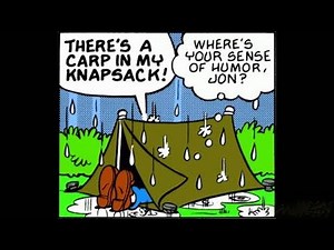 Microsoft Sam reads Funny Garfield Comics (Ep. 1): Rainy Camping Misadventures