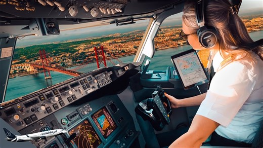 Boeing 737 stunning landing Lisbon Portugal airport RWY02 | Cockpit view | Life of an airline pilot
