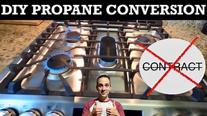 DIY propane conversion from electric stove⁄range