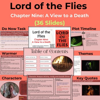 Lord of the Flies Chapter 9 PowerPoint (PPT) Summary and Analysis