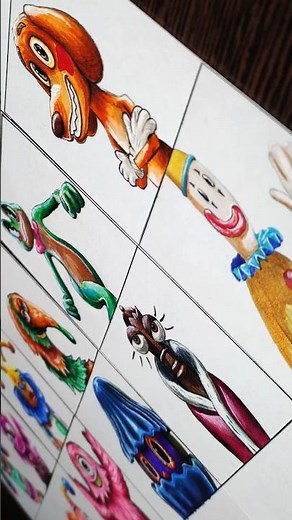 All abstracted characters, but realistic [The Amazing Digital Circus] #drawing #art#tadc