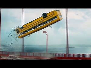 Bus Chase on Bridge (Terminator Genisys) [Open Matte]