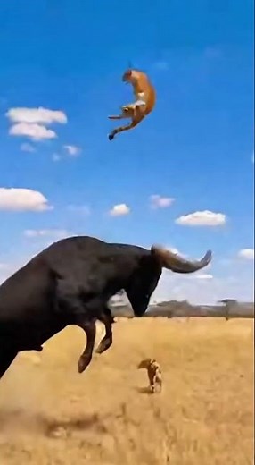 Mama Cow vs Cheetah: The Most Insane Wildlife Rescue Ever Caught on Safari Camera