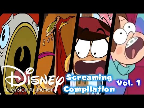 Disney Television Animation Cartoons Screaming Compilation Volume 1