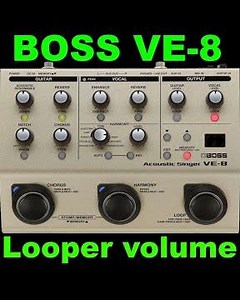 BOSS VE-8 LOOPER VOLUME