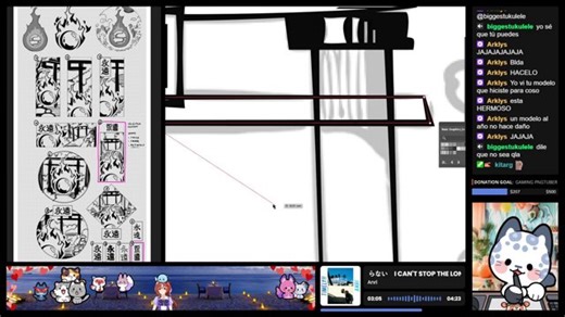 Continuing with commissions!! Finishing Elure's character sheet and moving into Soru's Logo stamp! [ENG/ESP]