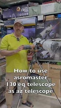 How to use Astromaster 130 eq as az #telescope n stay happy #indiatelescopeshop #9899212222 #shorts