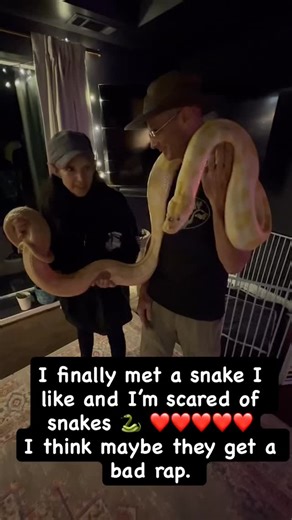 23 reactions · 6 comments | I finally met a #snake I like and I’m afraid of snakes. Sunshine the #python  ❤️ I think maybe they get a bad rap. | Aimee Mayo | Facebook