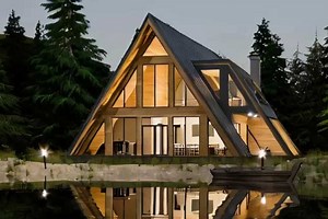 Maison en A : des plans d'architecte gratuits pour construire soi-même une maison A-Frame