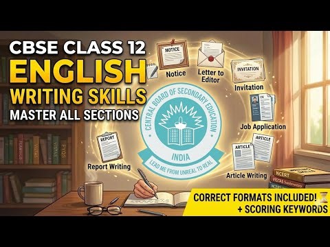 Class 12 Writing Skills: All Formats in 8 Minutes! ✍️ | CBSE Board Exam 2026