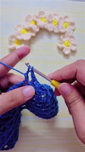 Crochet Mesh Stitch in Minutes 🧶✨ | Easy & Quick Tutorial