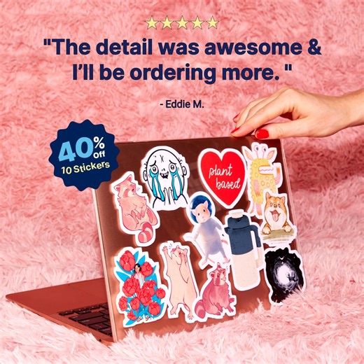 1.4K views · 1.9K reactions | Explore over thousands of stickers with independent designs, from pop culture to exotic pets. Available in 4 sticker styles. | Redbubble | Facebook