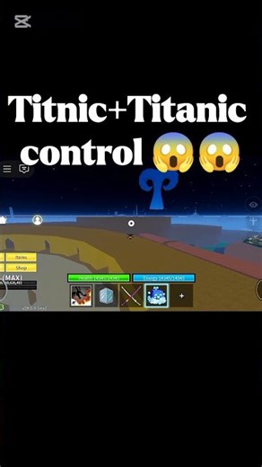 OMG 😱😱 Titnic Titanic control 😱 #rip_gmer #bloxfurit