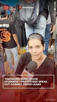 "Standing Here for My Brother's Future!" – Sister Joins Student Protest