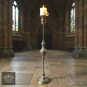 Stunning Tall Floor Standing Candle Holder – Rustic Golden Pillar, 68cm High Metal Lantern, Elegant Home Décor for Living Room & Fireplace - Etsy UK