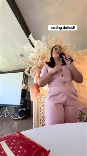 first time being an emcee for more than 120 people for my sister and brother in law’s 2nd wedding celebration. truly grateful for the confidence teaching gave me 😆 teacher sa weekday, emcee naman sa weekend