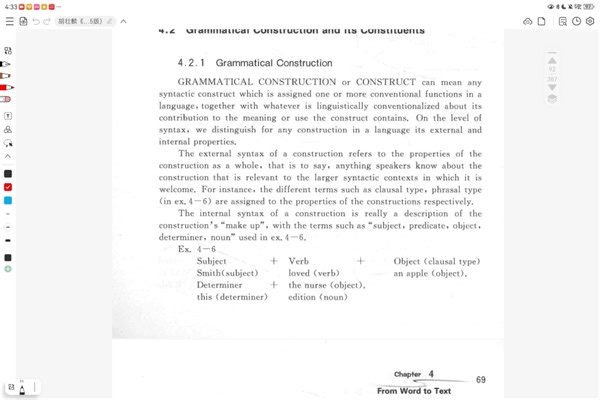 【胡壮麟语言学】4.2 Grammatical constructions