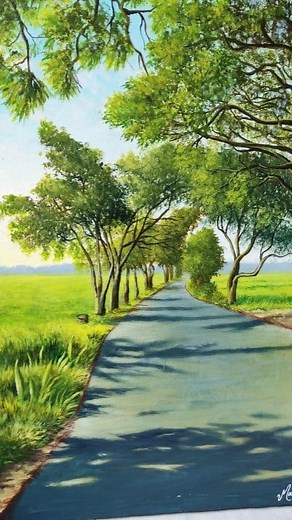 74K views · 2.1K reactions | Final look.....!! #trees #painting #tutorial #art #fbreels | Art's of Mahi | Facebook