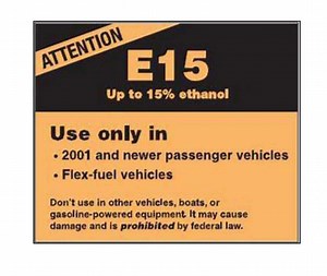 EPA Approves New E15 Label for 2001 and Newer Vehicles