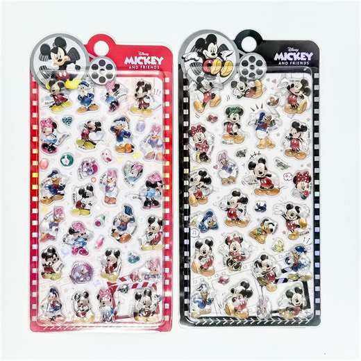 Disney Mickey and Friends 3D Puffy Stickers, Retro Film Reel Decals, Planner, Phone Deco - Etsy
