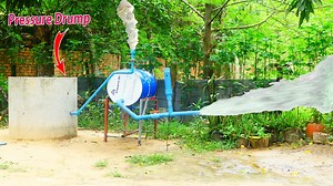 Amazing Brilliant Update Drum Plus PVC Air-Pushing pump water from Deep Well Useful idea #DIY #PVC #Trick | Prank Funny