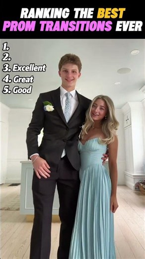 Ranking the best prom transitions ever #prom #ranking #tiktok #usa #promtransition