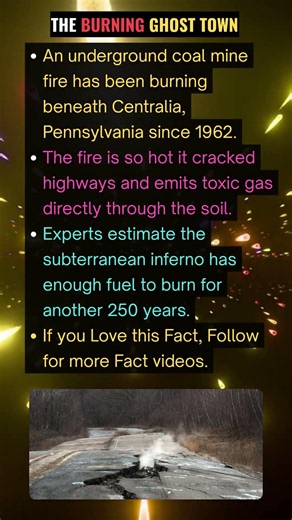 The Town That Has Been Burning Underground Since 1962 #facts