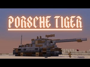Minecraft: How to build a Tank in Minecraft (Porsche Tiger) Minecraft Tank Tutorial