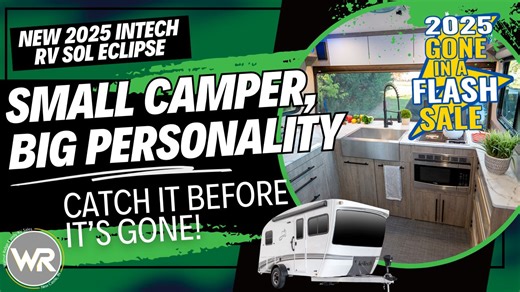 This Eclipse deal is so hot, sunglasses are required! Dru’s taking you through the sleek and shiny 2025 inTech Sol Eclipse ✨ Small but mighty, stylish but functional, and right now it’s part of our 2025 Gone in a Flash Sale 🔥 Don’t blink… this one might disappear before your next camping trip! https://www.walnutridgerv.com/product/new-2025-intech-rv-sol-eclipse-2804520-29 https://www.walnutridgerv.com/goneinaflash | Walnut Ridge RV