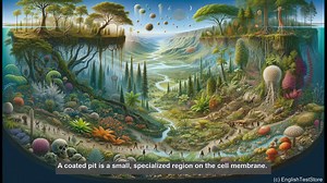 Coated pit in biology