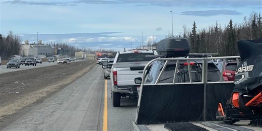 Police: Tractor trailer hits pedestrian on Glenn Highway, forcing brief closure